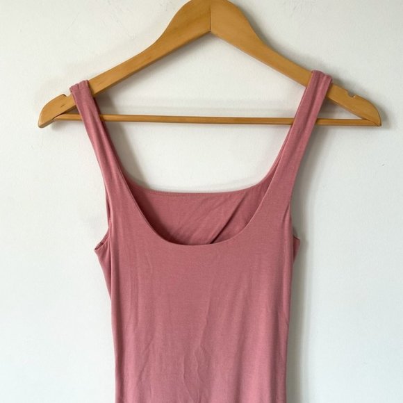 Aritzia Wilfred Free Robe Perla Cut Out Dress Pink Sz S - Picture 7 of 10